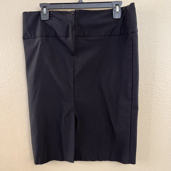 Color Swatch Womens Plus-Size Black Pencil Skirt 2X Rear Zip Rayon Blend - Picture 2 of 7